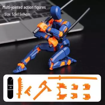 3D Подвижная Фигурка Робот Конструктор Игрушка для Творческой Игры