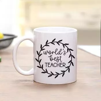 3d Print 11oz Sublimation Ceramic Tea Cup Coffee Mug Different Design Images Kitchen Drinkware Leaf Pattern Teachers Day Gifts 301-400ml