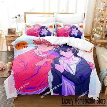 3D-принт аниме Buddy Daddies Комплект постельного белья Single Twin Full Queen King Size Комплект постельного белья для взрослых и детей, пододеяльник, наборы для спальни, домашний текстиль 70x133cm 2pcs