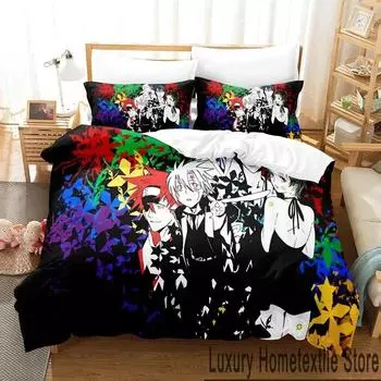 3D-принт аниме D.Gray-man комплект постельного белья пододеяльник постельный комплект пододеяльник наволочка одеяло king size постельное белье для мальчиков и взрослых EU Single 135x200cm
