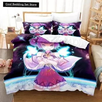 3D Print Anime Elsword Bedding Set Single Twin Full Queen King Size Bed Set Adult Kid Bedroom Duvet cover Sets For Home Textiles US Queen(228x228cm)