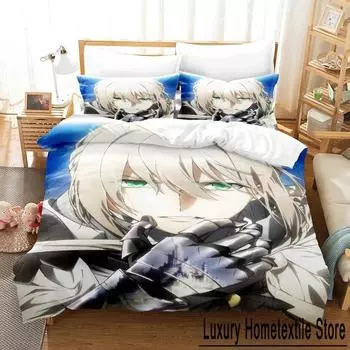 3D Print Anime Fate Grand Order Bedding Set Single Twin Full Queen King Size Bed Set Adult Kid Bedroom Duvet cover Set 70x133cm 2pcs