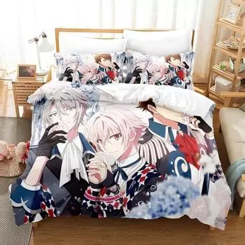 3D-принт аниме-игра IDOLiSH7 комплект постельного белья односпальный двуспальный двуспальный двуспальный комплект постельного белья для взрослых и детей спальня пододеяльник комплекты домашнего текстиля EU Twin 135x200cm