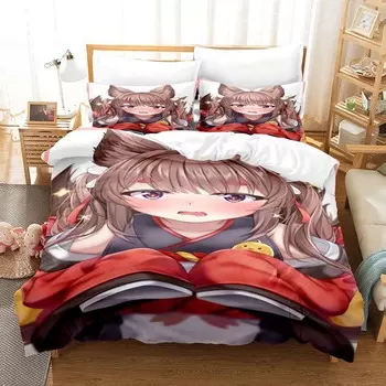 3D-принт аниме - комплект постельного белья Azur Lane односпальный двуспальный двуспальный двуспальный комплект для взрослых и детей спальня пододеяльник наборы домашнего текстиля EU Twin 135x200cm