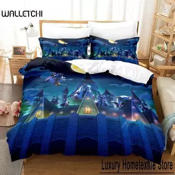 3D Print Anime Mashle Magic and Muscles Bedding Set Single Twin Full Queen King Size Bed Set Adult Kid Bedroom Duvet cover Sets 70x133cm 2pcs