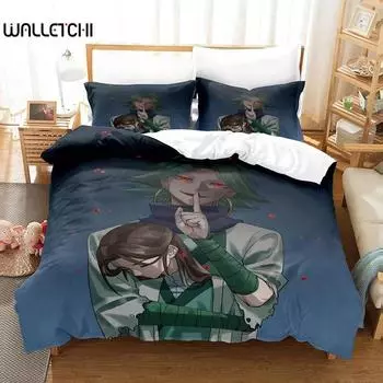3D Print Anime Scissor Seve Bedding Set Single Twin Full Queen King Size Bed Set Adult Kid Bedroom Duvetcover Sets Home Textiles 70x133cm 2pcs