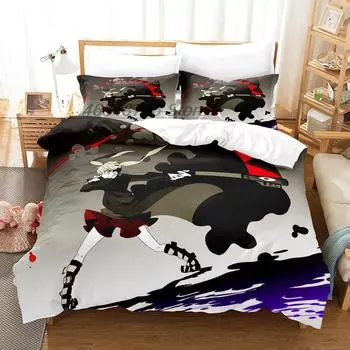 3d Print Anime Soul Eater Bedding Set Single Twin Full Queen King Size Bed Set Adult Kid Bedroom Duvet cover Sets Home Textiles EU Twin 135x200cm