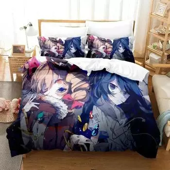 3D-принт аниме Touhou Project Комплект постельного белья Пододеяльник Постельный комплект Одеяло Чехол Наволочка Одеяло размера king-size Для мальчиков Взрослых A EU Single 135x200cm