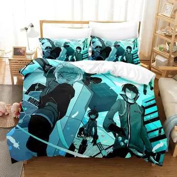 3D Print Anime World Trigger Bedding Set Single Twin Full Queen King Size Bed Set Adult Kid Bedroom Duvetcover Sets Home Textile 70x133cm 2pcs