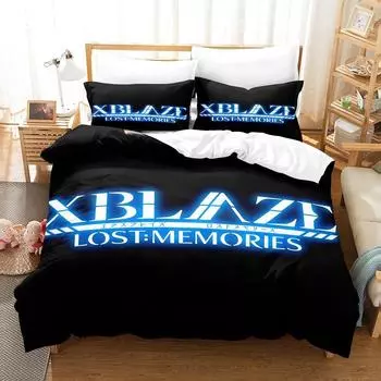 3d Print Game XBlaze Lost: Memories Bedding Set Single Twin Full Queen King Size Bed Set Teenager Bedroom Sheet set Home Textile EU Twin 135x200cm