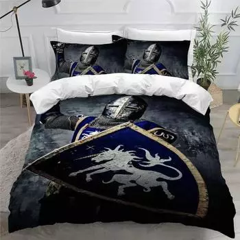 3D-принт Holy Knights Комплект постельного белья для мальчиков и девочек Twin Queen King Size Пододеяльник Наволочка Кровать для мальчиков Взрослый Домашний текстиль EU Single 135x200cm