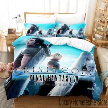 3D-принт игра Crisis Core Final Fantasy VII комплект постельного белья для мальчиков и девочек Twin Queen King Size пододеяльник наволочка кровать для мальчиков для взрослых 70x133cm 2pcs