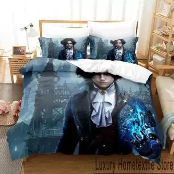 3D-принт Игра Lies Of P Комплект постельного белья для мальчиков и девочек Twin Queen King Size Пододеяльник Наволочка Кровать для мальчиков Взрослый Домашний текстиль EU Single 135x200cm