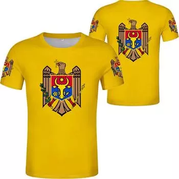3D Print Moldova Flag Graphic T-shirts Summer Short Sleeve Oversized Men s T-shirts XS
