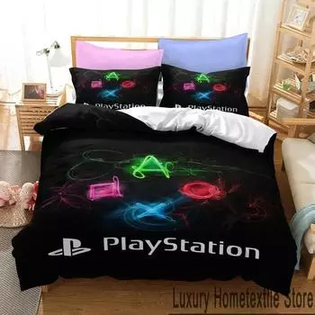 3D-принт Play Station Aoxo Комплект постельного белья для мальчиков и девочек Twin Queen King Size Пододеяльник Наволочка Кровать для мальчиков Взрослый Домашний текстиль EU Single 135x200cm