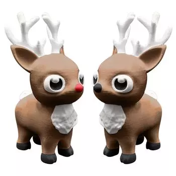 3D Printed Christmas Animal Toy Ornament Model Animal Model One Size чёрный