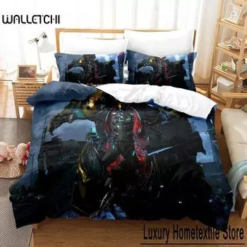 3D Printed Game Bed Sheet Sets Exoprimal Bedding Set Single Twin Full Queen King Size Bed Set Adult Kid Bedroom Duvet cover Sets 70x133cm 2pcs