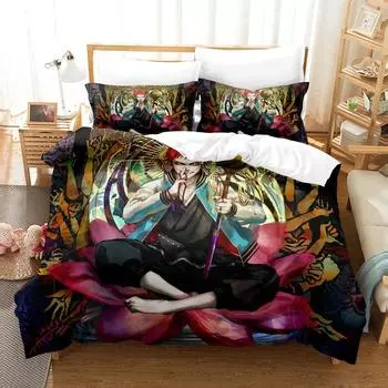 3D Printed Hypnosis Microphone Bedding Set Pillowcase Duvet Cover Double Twin Full Queen King Adult Kids Bedclothes Quilt Cover 70x133cm 2pcs