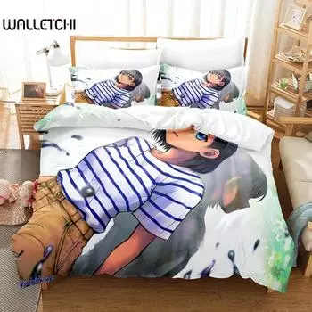 3D Printed Summer Time Rendering Bedding Set Anime Duvet Cover Double Twin Full Queen King Adult Boys Bedclothes Quilt Cover 70x133cm 2pcs