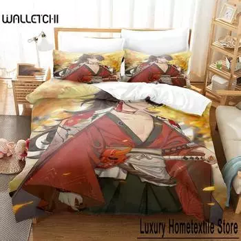 3D Printed Vox Akuma Bedding Set Boys Girls Twin Queen Size Duvet Cover Pillowcase Bed Kids Adult Fashion Home Textile 70x133cm 2pcs