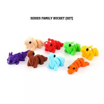 3D PrintedDinosaur Series Cute Themed Movable Joint Ornaments One Size