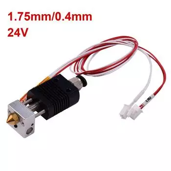 3D-принтер, цельнометаллический комплект экструдера Hotend, комплект Hot End с соплом 0,4 мм, термисторным радиатором 100K разноцветный