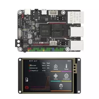 3D-принтер Pi V1.2 + TFT35 SPI V2.1 Комплект платы управления SPI LCD Дисплей Четырехъядерный 64-битный процессор ARM CortexA53 1,5 ГГц