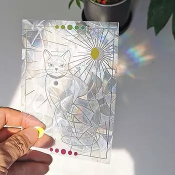 3D Радуга, ловец солнца, наклейки на стену, ловец света, ПВХ оконная пленка, самоклеящаяся наклейка, наклейка на мотоцикл, ПВХ пленка, домашний декор