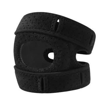 3D Silicone Knee Pads And Ligaments Fix The Knee Sports, Fitness, Running, Knee Pads, Breathable L чёрный