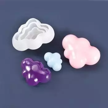 3D силиконовая форма в форме облака шоколадный мусс помадка кубик льда пудинг конфеты мыло формы для свечей выпечка инструмент для украшения торта S/M/L