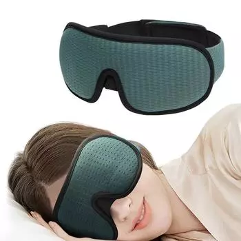 3D маска для сна, блокирующая свет, маска для глаз, отдых, отдых, расслабление, повязка на глаза, помощь для сна, патчи для глаз, чехол для век, Slaapmasker зелёный