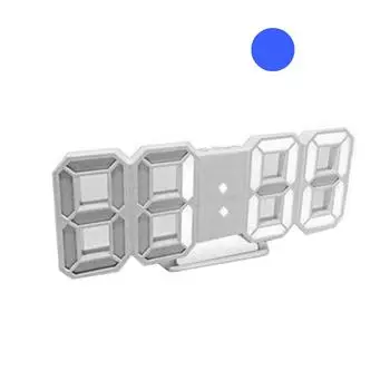 3D светодиодный цифровой 12/24-часовой дисплей настенный повтор будильника гостиная живой город модный домашний декор one size красный