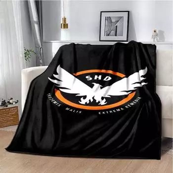 3D The Division 2 фланелевое одеяло для геймеров мягкое теплое плюшевое одеяло для спальни гостиной дивана кровати пикниковое одеяло для мальчиков подарок 30x40in