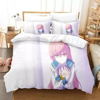 3D The TONIKAWA Over The Moon For You Комплекты постельного белья Пододеяльник с наволочкой Twin Full Queen King Постельное белье Постельное белье EU single(135x200cm)