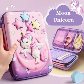 3D Unicorn Милый пенал мультфильм канцелярские принадлежности коробка для девочек цветной пенал для ручек школьные принадлежности подарки
