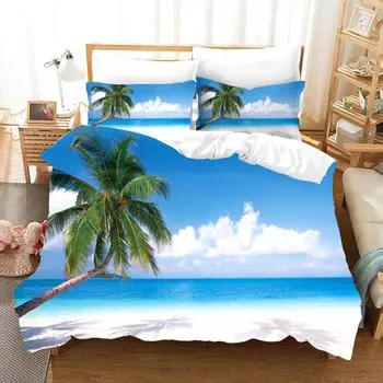 3DSummer Scenery Постельное белье Пододеяльник с наволочкой Twin Full Queen King Постельное белье Пододеяльник EU single(135x200cm)