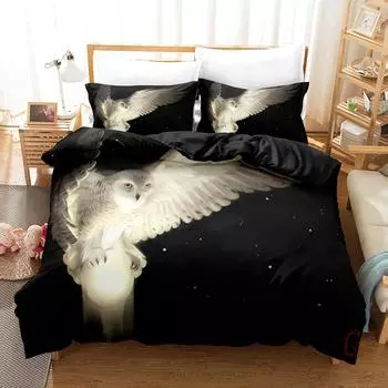 3DThe Owl Постельное белье Пододеяльник с наволочкой Twin Full Queen King Постельное белье Постельное белье EU single(135x200cm)