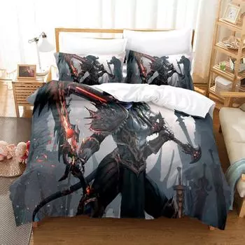 3DWorld Of Warcraft Постельное белье Пододеяльник с наволочкой Twin Full Queen King Постельное белье Пододеяльник EU single(135x200cm)