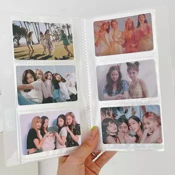 3-дюймовый держатель для фотокарточек Idol Cards Collect Book Прозрачный фотоальбом Idol Photocards Holder Kpop ID Card Picture Card