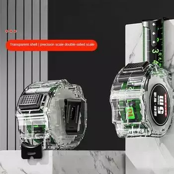 3M/5M/7.5M/10M Самоблокирующаяся флуоресцентная стальная рулетка Высокоточная лазерная струйная кодовая линейка Измерительный инструмент Линейка-метр