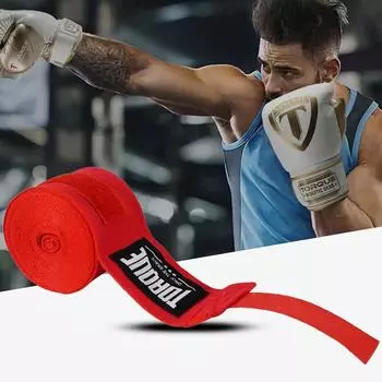 3M 5M хлопковые бинты для бокса Muay Thai на запястьях, защита для бокса, спорта, кикбоксинга, бинты для тренировок и соревнований 3M чёрный