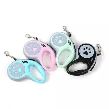 3m 5m New Leash Out Walking Dog One-touch Brake Retractable Leash Small and Medium-sized Cat Dog Leash 3m чёрный