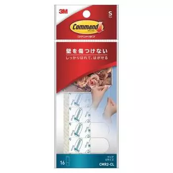 3M Command Tab Прозрачный Чистый Размер S Утяжеленный 400 г 16 шт. CMR2-CL