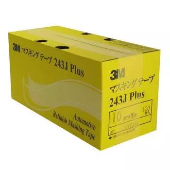 3M PLUS masking tape 10mm x 18M 120 rolls No.243J жёлтый