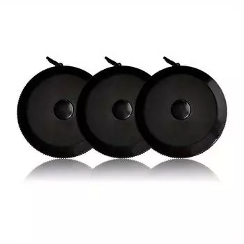 3Pack Tape Measure Measuring Tape for Body Fabric Sewing Tailor Cloth Knitting Craft Weight Loss Measurements Retractable 3pcs чёрный
