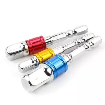 3PC Color Hexagon Screw Screwdriver Changeover Extension Square Head Socket Tool Set for Electric Screwdriver Color 3 piece set