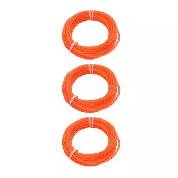 3pc Twisted Line For EGO Power AL2420P Pre-Cut Trimmer & Multi-Head String Nylon Diameter 2.4mm Outdoor Power Equipment