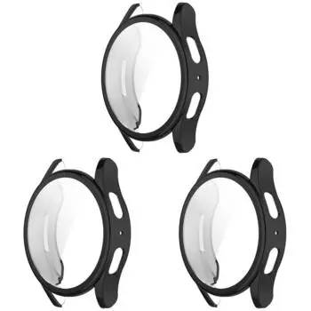 3Pcs 40mm/44mm Screen Protective Case for Samsung Galaxy Watch 7 TPU Soft Bumper All-Around Shell Anti-scratch Protector Cover