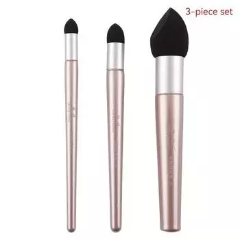3pcs Artist Sponge Brush Set - Washable & Reusable, High Gloss Sketching Tools with Ergonomic Grooved Handles for Fading, Highlighting, and Correcting 3pcs/set золотой