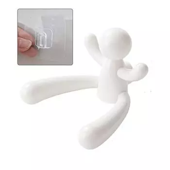 3pcs Cartoon Wall Shelf Organizer Creative Key Storage Rack Hair Accessories Hooks Closet